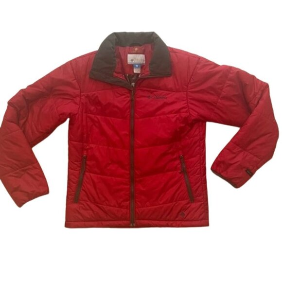 Columbia Mens Red Puffer Omni-heat Interchange Jacket Size M - Picture 1 of 14